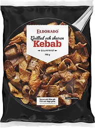 Kebab Grillad Och Skuren Fryst
