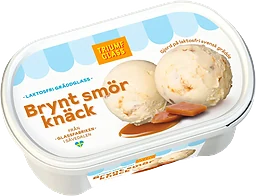 Laktosfri Gräddglass Brynt smörknäck