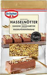 Hasselnötter Hackade
