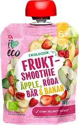 Fruktmellis Äpple jordgubb banan & hallon Från 6mån Ekologisk