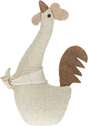 Tupp 20cm beige linnetyg