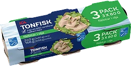 Tonfisk i olja 3x80g 240g