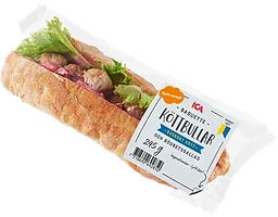 Baguette Köttbullar Rödbetssallad