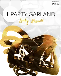 Girlang baby shower Pictura