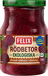 Skivade Rödbetor 710g KRAV