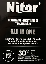 Textilfärg Svart Mini All In One