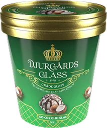 Gräddglass Kokos-choklad Djurgårds Glace