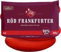 Frankfurter Röd 80% kötthalt