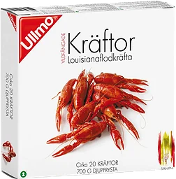 Kräftor Fryst