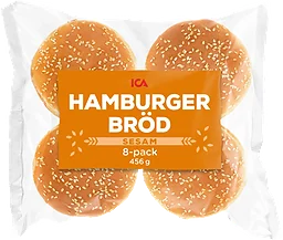 Hamburgerbröd Sesam 8-p