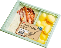 Färdigmat Stekt Fläsk med Potatis och Löksås XL