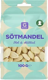 Mandel Skållad Hel