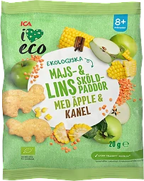 Barnsnacks Majs & linssköldpaddor Ekologiskt 8m