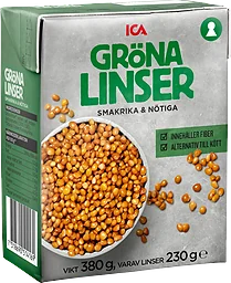 Gröna linser 380g