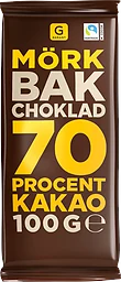 Bakchoklad Mörk 70%