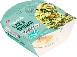 Pasta med lax & spenat Fryst