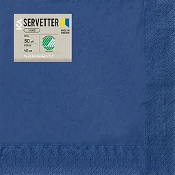 Servett Mörkblå 40cm 50-p