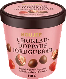 Jordgubbar i vit & mjölkchoklad