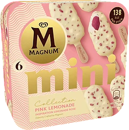 Glasspinnar Mini Pink Lemonade 6-pack