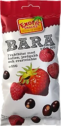 Torkad Frukt Bara Jordgubb hallon & svartvinbär