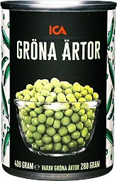 Gröna ärtor 400g