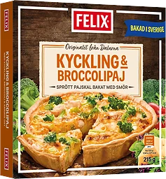Kyckling & broccolipaj Fryst