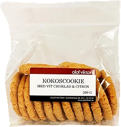 Kokoscookie Med Vit Choklad & Citron