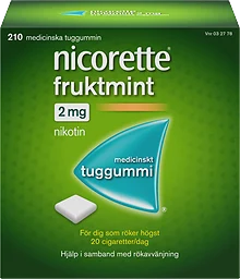 Fruktmint 2mg Nikotintuggummi