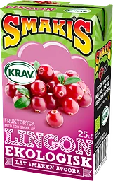 Fruktdryck Lingon Eko