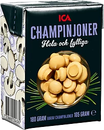 Champinjoner i tetra hela 180g