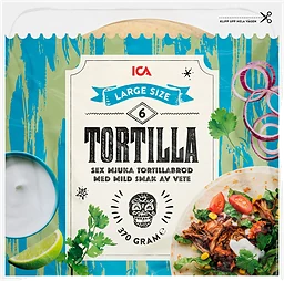 Soft tortillas Large 6-p