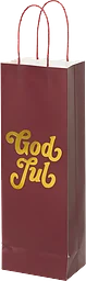 Flaskpåse God jul 12x36 cm