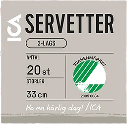 Servett 33cm Botanic