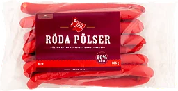 Röda Hot Dog Pölser