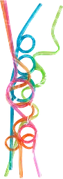 Krokiga Sugrör 4-pack