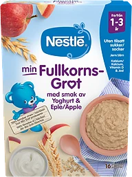 Min Fullkornsgröt Yoghurt & äpple 1-3 år