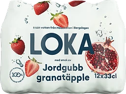 Kolsyrat vatten Jordgubb & granatäpple 12-pack