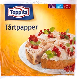 Tårtpapper Rund 15-pack