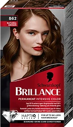 862 Natural brown Hårfärg 1-p Brillance Schwarzkopf
