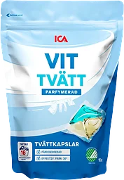 Tvättmedel Kapslar Vit Miljömärkt