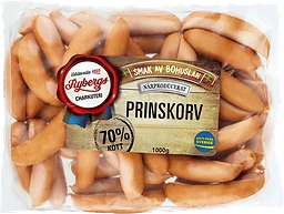 Prinskorv 70% Kötthalt