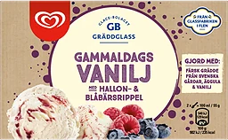 Glass Vanilj Hallon Blåbär