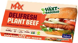 Delifresh plant beef burger 4-p 90g
