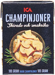 Champinjoner skivade och smakrika 180g