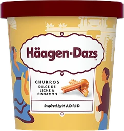 Glass Churros & cinnamon Häagen Dazs