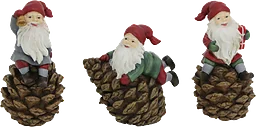 Tomte på kotte 11cm 1-p (3 olika)