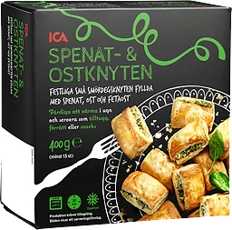 Spenat- & ostknyten Fryst