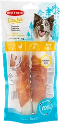 Kyckling Double Rulle Hund Tuggben 2-pack