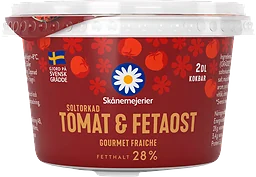Feta & Soltorkad Tomat Crème Fraiche 28%