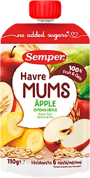Fruktmums Äpple med Havre Från 6 Månader